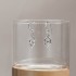 Sterling Silver 14K Solid Gold Hoop Dangle Earrings