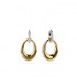 14K Solid Gold Sterling Silver White Sapphire Knocker Earrings