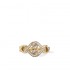 14K Solid Gold Natural White Diamond United Love Ring