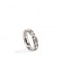 Sterling Silver Natural White Diamond Five Stone Band Ring