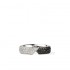 18K Solid Gold Black & White Diamond Touch Band Ring