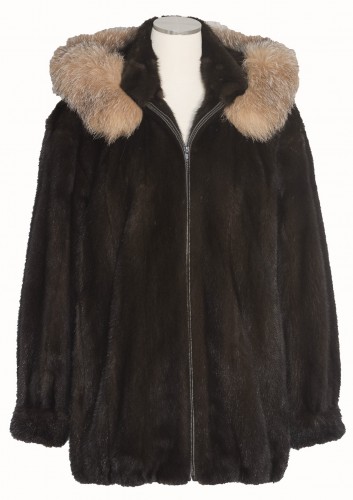 Herringbone Fox Fur Coat - Ready to Wear