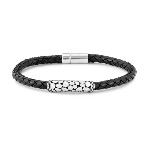 Api Bracelet-Black Leather