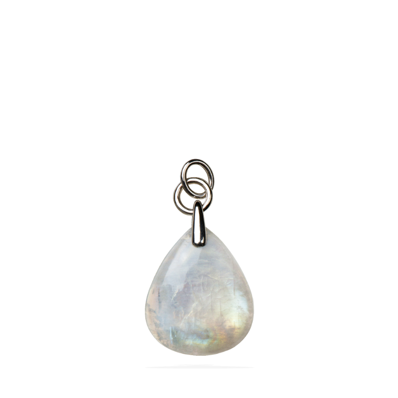 Sterling Silver Rainbow Moonstone Enhancer